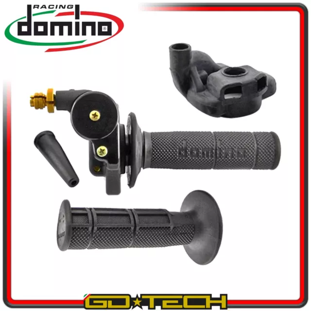 COMANDO GAS RAPIDO DOMINO HR CROSS MOTO 2T con MANOPOLE TOMMASELLI UNIVERSALE