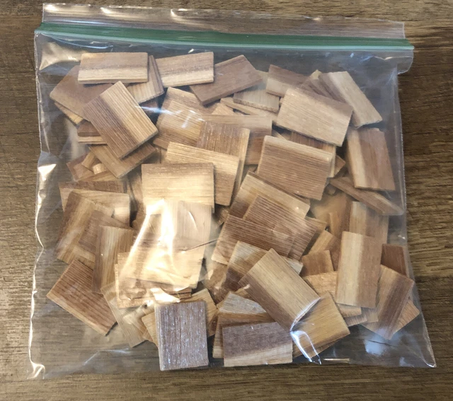 Two-Toned SHINGLES Doll House 100 pc Raw Material Wood Roofing Craft Project