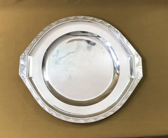 Plateau De Service Edzard Argenté - Ø23 Cm