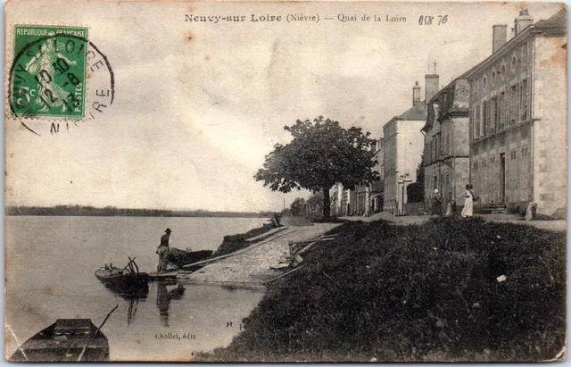 58 NEUVY SUR LOIRE - un coin des quais de la loire
