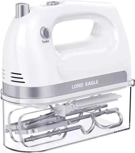 Lord Eagle Hand Mixer Electric Whisk, 400W Power Handheld Mixer for Baking Cake