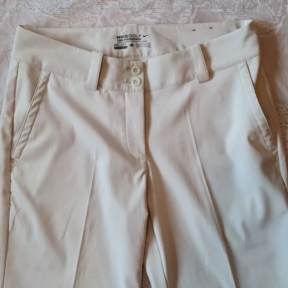 Nike Golf Modern Rise Tech Crop Pants Tan  Size 4 2