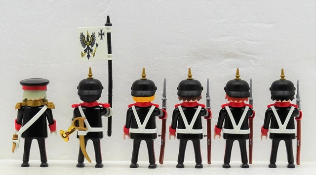 7 PRUSSE LANDWEHR Soldats Super Set Playmobil Pour 1813 Vs Napoléon Custom RAR EUR 178,82