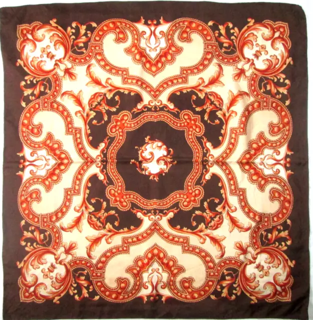 - Foulard  soie  TBEG  vintage Scarf  87x90 cm