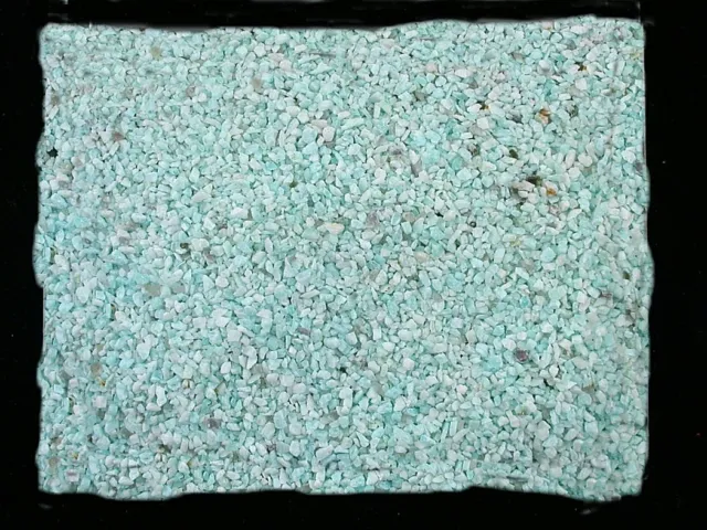 Pintura de arena azul amazonita natural de 1/4 onza sin tinte de 2 mm y menos incrustación