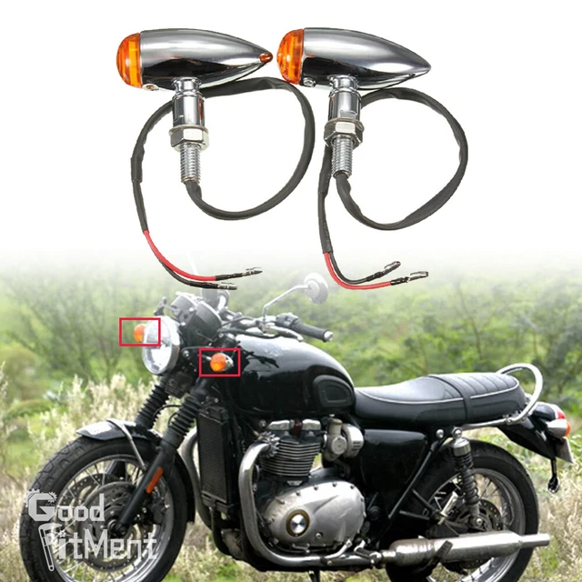 FOR TRIUMPH BONNEVILLE T120 Chrome Turn Signal Light Blinker Indicator