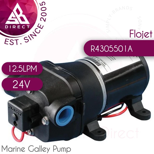 Flojet Galley Pompe │ 24V │ 12.5LPM │ Pour Marine Bateau │ À 5 Luminaire Système