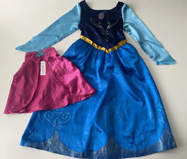 Disney - Girls Frozen Princess Anna Fancy Dress Costume ( Size : 5 - 6 Years )