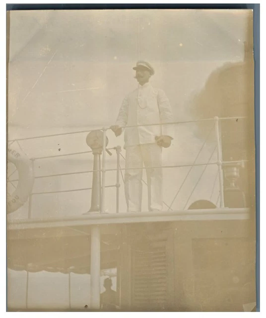 Photo Vintage De L'Aviateur Henri Berre - Tirage Argentique Citrate Environ 1935 - Format 7x11 Cm - Collection Photo Ancienne