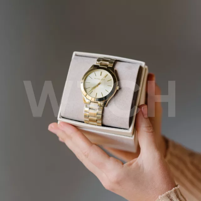 Women's Watch Michael Kors MK3179 Slim Runway 42 mm Stainless Steel Gold Tone
