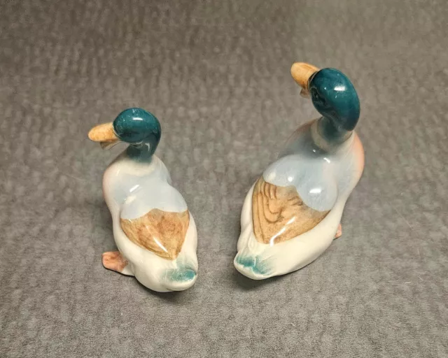 Set of Two Vintage MCM Beswick England 919 Mallard Ducks Figurines 2