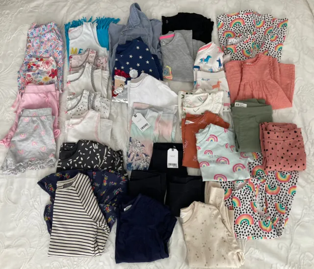 Bundle of 30 items, girls clothes aged 5, 6, 7 incl Next, M&S, H&M. Some bnwt.