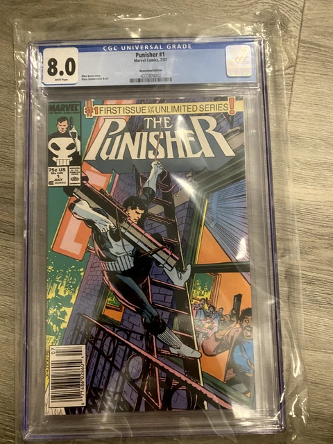 The Punisher #1 (Marvel 1987) 1st Ongoing Solo Punisher Series - 🔑 CGC 8.0