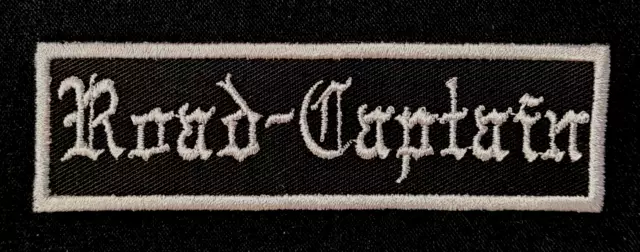 Patch Aufnäher Road-Captain BIKER MOTORRAD MOFA MOPED ROCKER  Embleme 106