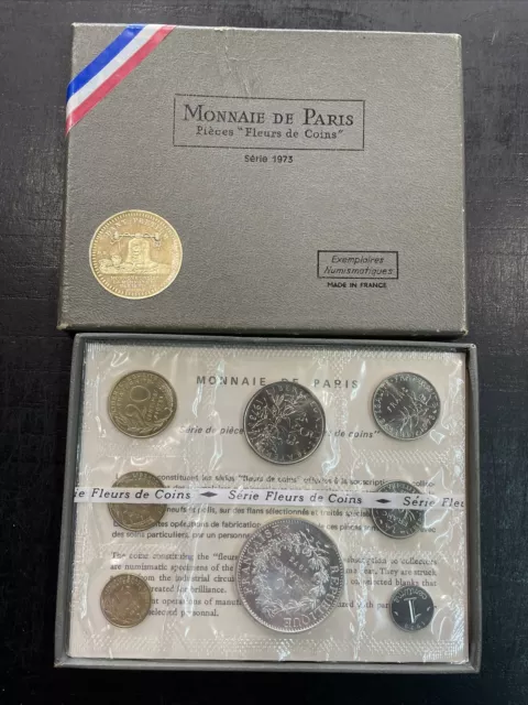 coffret Fdc 1973 avec 10 francs hercule 1973