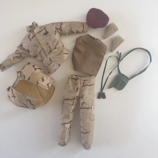 Vintage 1992 KEN Stars N Stripes Military Camo ARMY Uniform Clothes Outfit Vintage 1992 KEN Stars N Stripes Military Camo ARMY Uniform Clothes Outfit