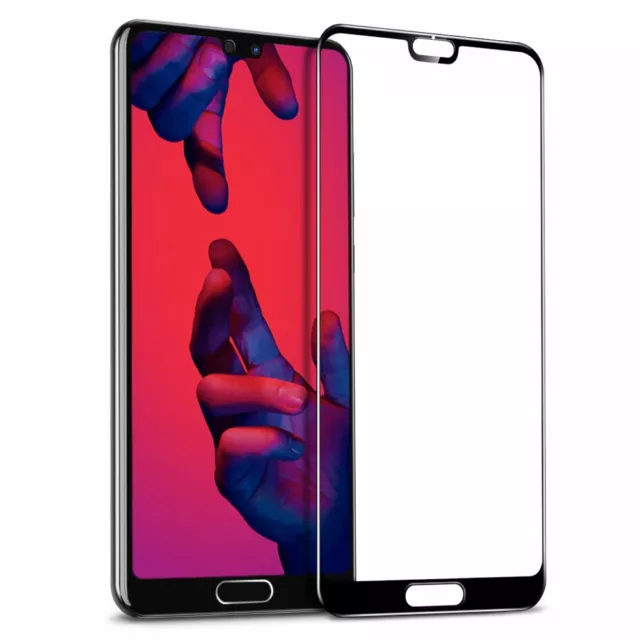 2X 6D Schutzglas Glasfolie für Huawei P20 Pro Panzerfolie 9H  Full Screen Curved