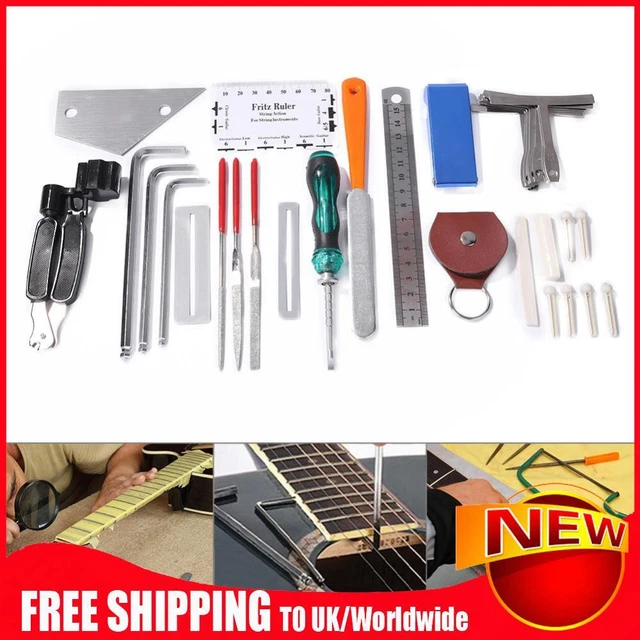 36 in 1 Professional Guitar Repair Tool Kit String Tuning Wrenches Tools