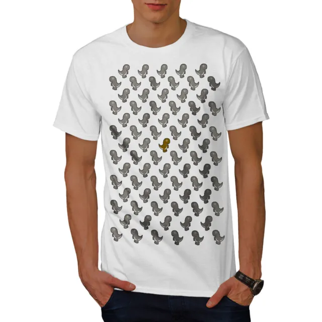 Wellcoda Cute Dinosaur Toy Mens T-shirt, Multiple Graphic Design Printed Tee