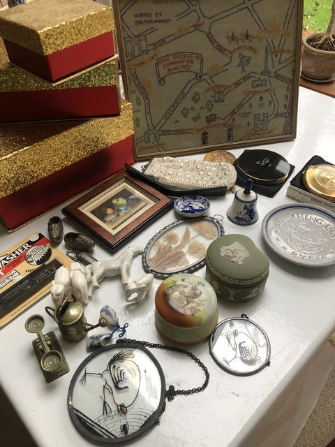 Job Lot of Vintage Collectables Curios Junk Drawer Finds Joblot Bundle