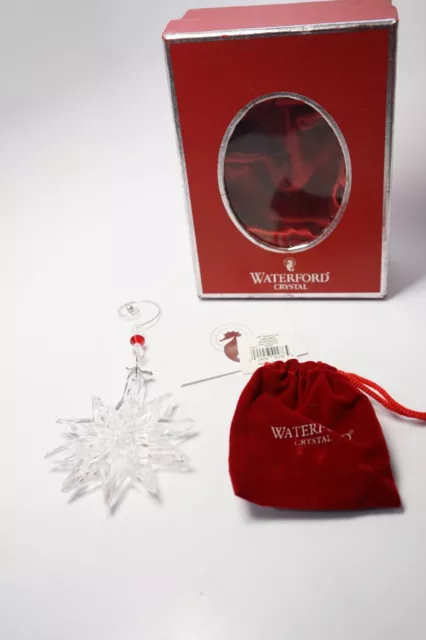 Waterford Crystal Christmas Ornament Snowstar 2007 Annual Holiday Star in Box