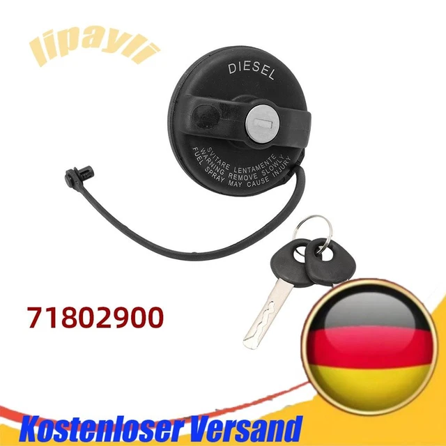 Abschließbarer Tankdeckel Für Fiat Ducato, Boxer, Relay Ab 2006 - Mit 2 Schlüsseln