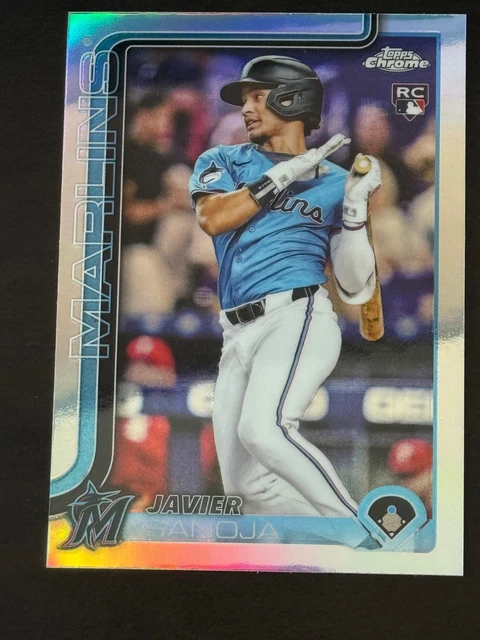 2025 TOPPS CHROME Javier Sanoja #76 Refractor Marlins RC