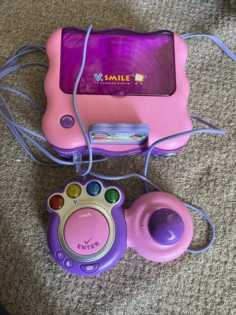 VTECH V SMILE Kids Tv Learning System Console With 1 Joysticks & 1 ...