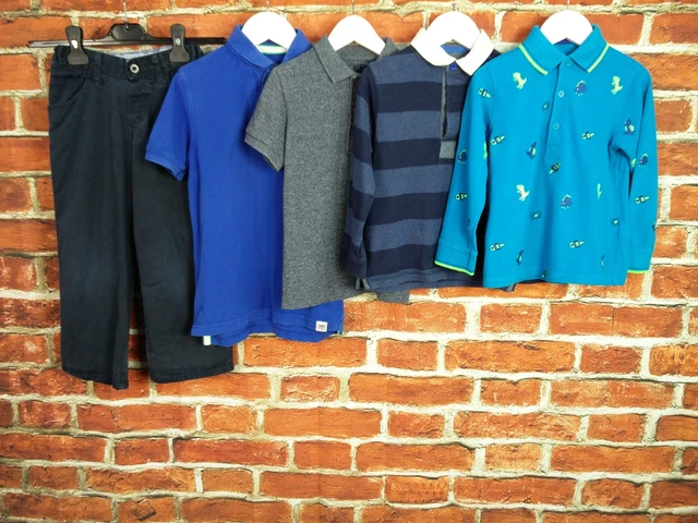 Polo Ragazzo Età 4-5 Anni M&S Gap Next J Lewis Bluezoo Chino Jeans Maglietta 110Cm