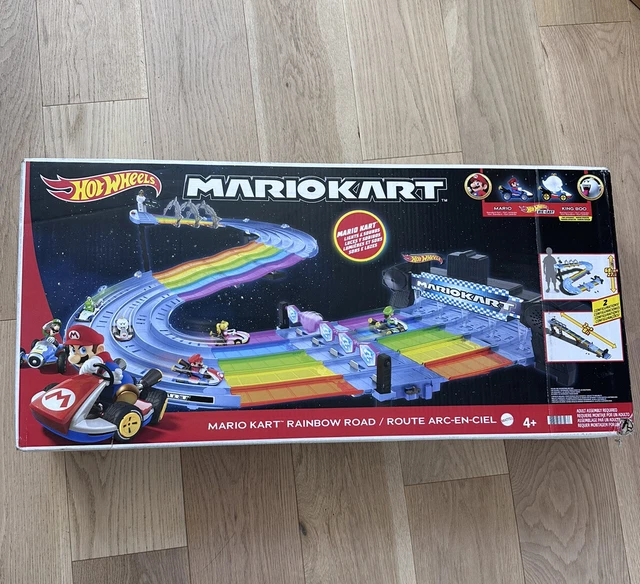 HOT WHEELS MARIO Kart Rainbow Road Raceway Track Set IN HAND!!! 155.00