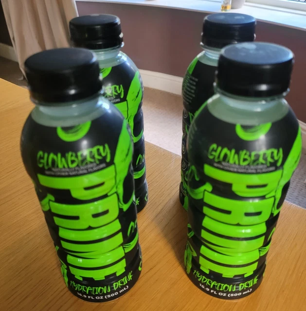 PRIME HYDRATION DRINK GLOWBERRY 500ml X 4 Bottles NEW Flavour Bought In