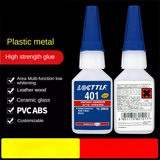 2/4PCS LOCTITE® 401 20g Fast Curing Instant Adhesive Industrial Super Glue -AU 2