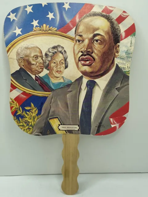 Vintage Dr. Martin Luther King Jr. Advertisement Fan Citizens Fidelity Ins Co