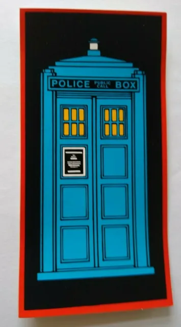 Doctor Who Pinball Machine Decal Sticker Tardis Original NOS 1992 Sci-Fi