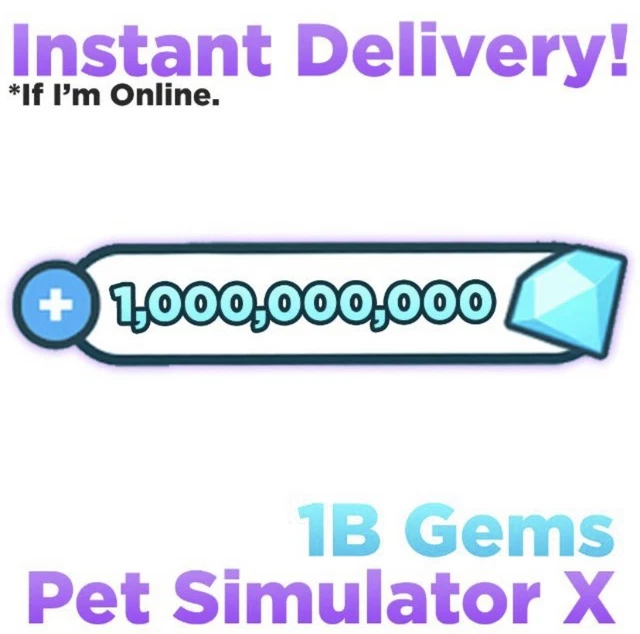 PET SIM X 1Billion Gems/diamonds (huge Value Super Cheap) Pet