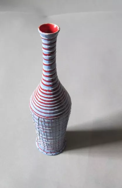 Große Keramik Vase 40 cm Titano San Marino Italy Lava pottery  50er / 60er Jahre