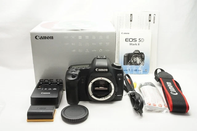 Canon EOS 5D MARK II 21.1MP Digital Camera Black Body Only with Box #230312f