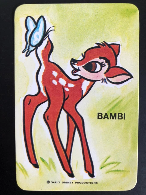 70s Cartoon Rabbit BAMBI DEER RABBIT Vintage 70s Disney Kids Cartoon Newsagent Greythorne ...