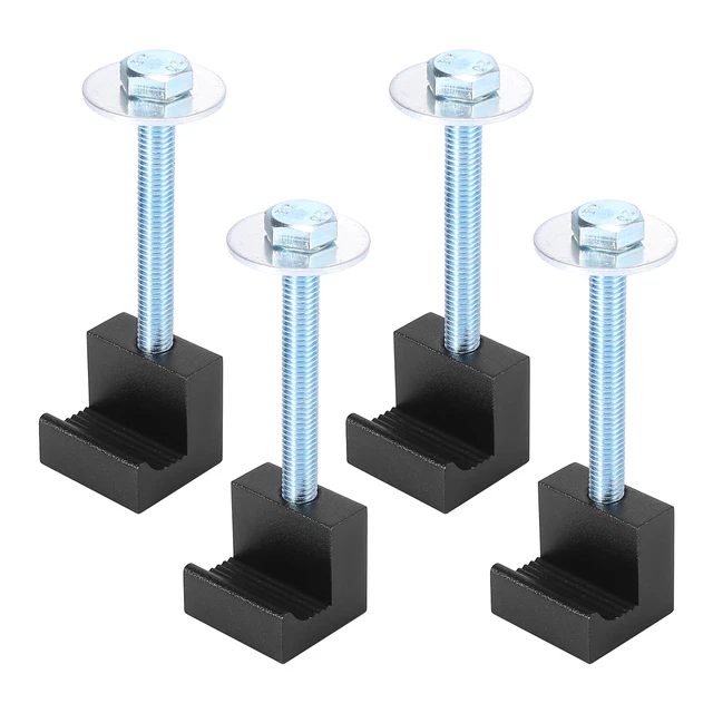 4 Pcs Pickup Camio Strumento Scatola Montaggio Legami J Forma Gancio Nero