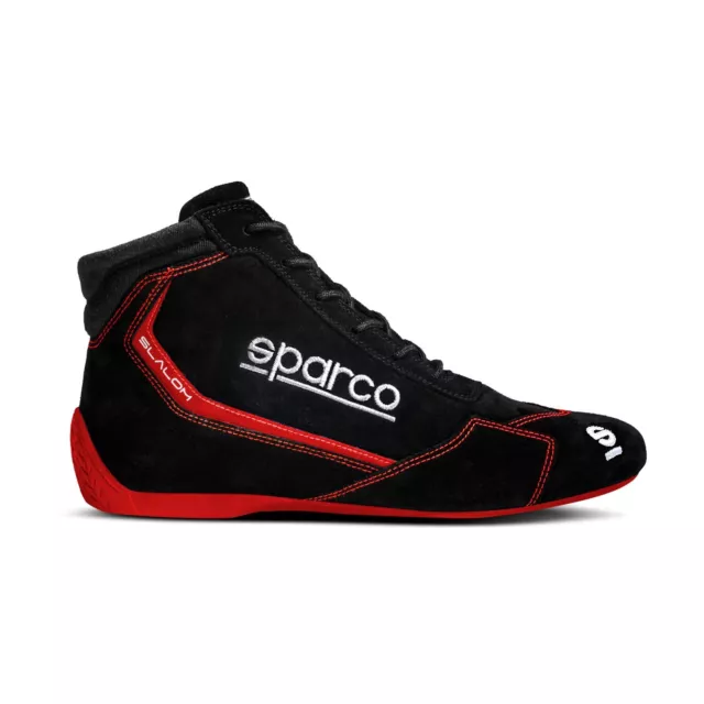 Sparco Fahrerschuh SLALOM MY22 Schwarz/Rot (FIA) Größe 42