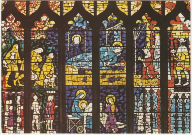 Postcard St. Mary Redcliffe Church, Bristol. Lady Chapel East Window. Unposted