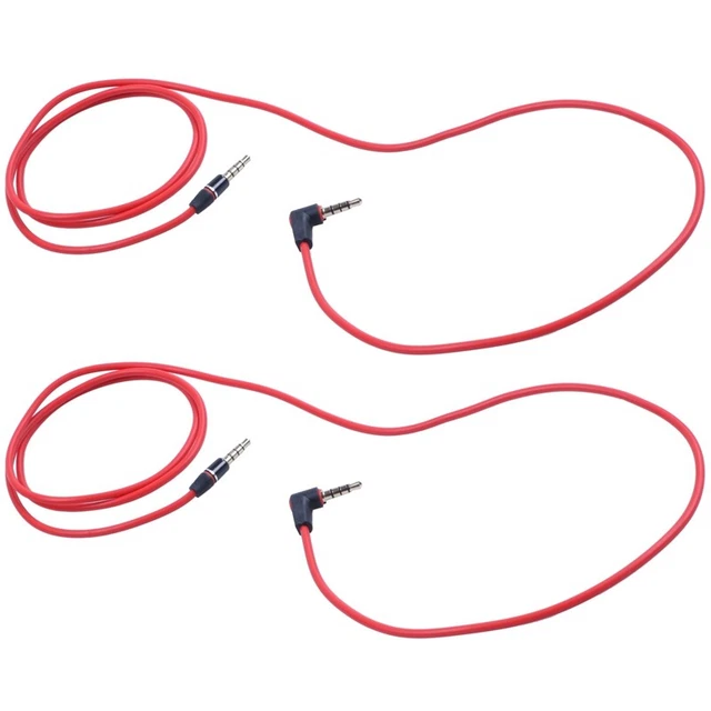 2pièces 3.5mm 1/8 Pouce Mâle À Mâle 4 Pôles Voiture Câble Audio Câble Enreg5153