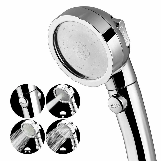 Cabezal de ducha G1/2 pulverizador de acero inoxidable universal ahorro de agua alta presión