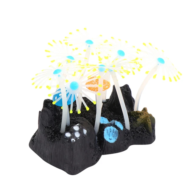 Simulación creativa de acuario agua hierba coral paisajismo falso
