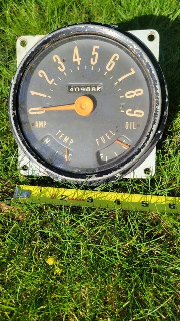 Vintage Willys Jeep 1948 oem  90 MPH Speedometer w/ Fuel & Temp Gauge parts only