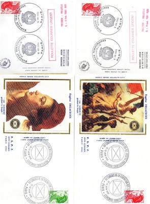 Lot De 4 Enveloppes Premier Jour Marianne De La Liberte
