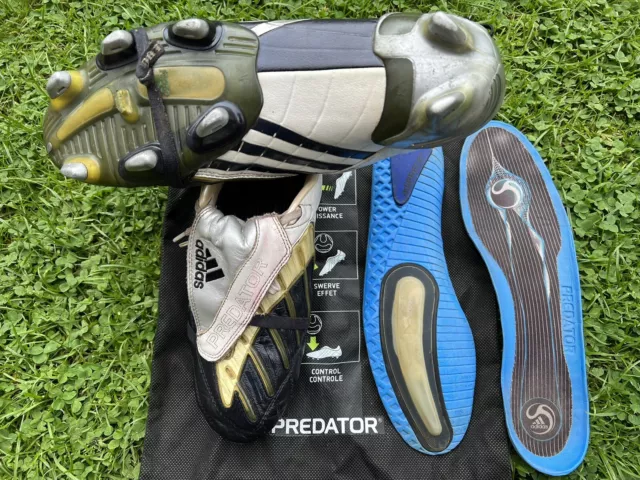 Adidas Predator Powerswerve X-TRX SG, size UK 11,Blue/White/Grey