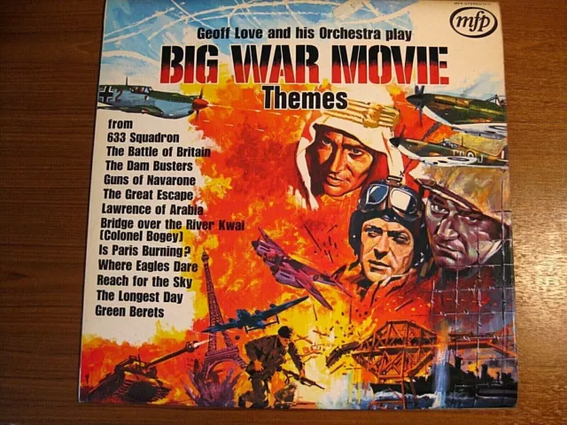 Geoff Love & His Orchestra Play Big War Movie Themes, Vinyl LP, Graded Excellent