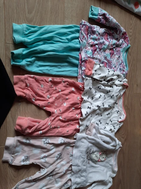 baby girl 3-6 months Bottoms And Long Sleeve Top Bundle /pjs George TU