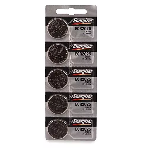 5 x Energizer CR2025, 2025 Lithium Batteries